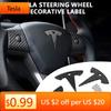 Autoaufkleber Tesla ABS Auto Lenkrad Mittelplakette Aufkleber Innenraum Auto Dekoration Aufkleber für Tesla Model 3 Model S Model X Y
