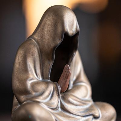 Ozdoby Buddhy inspirované zenem, Keramické figurky, Kreativní dekorace domova, pracovna, Čajový obřad, Stolní dekorace