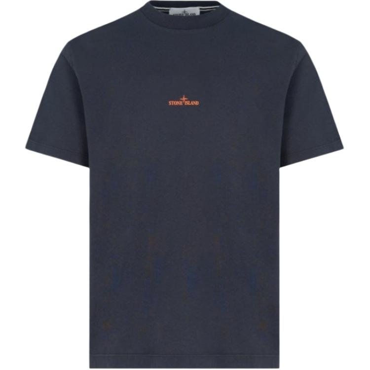 Stone Island Logo Patroon Simpele Pasvorm T-shirt Heren Tops L2S152100001S0534V002A XL