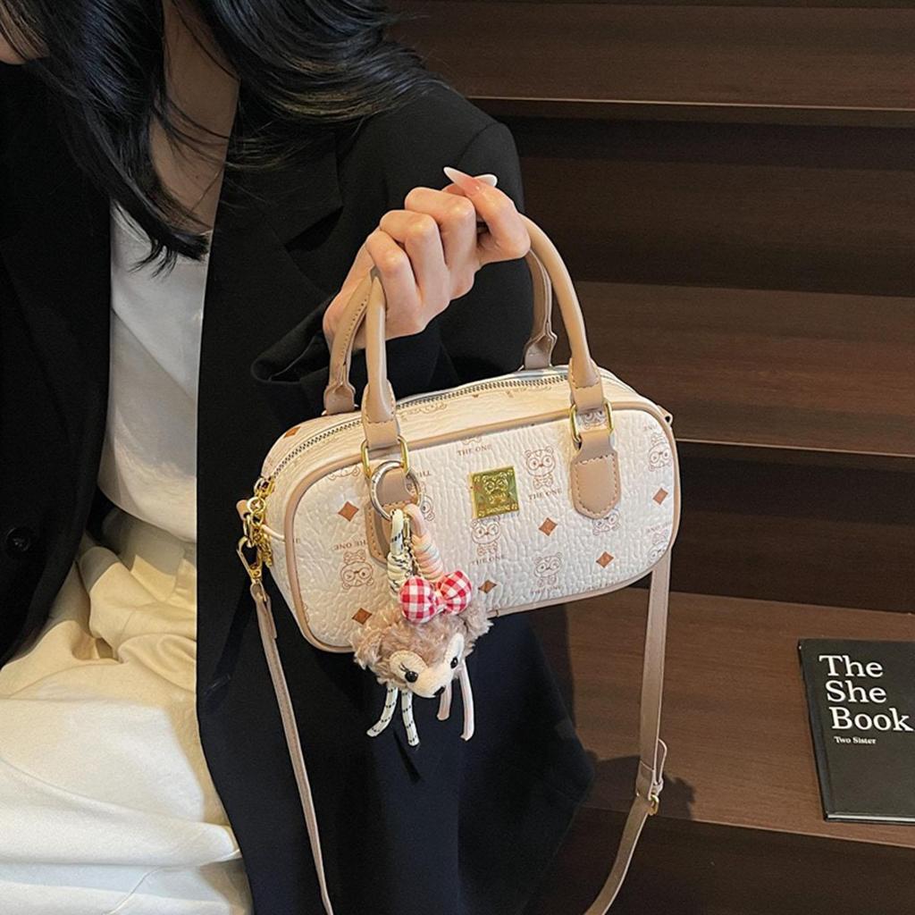 Women's mini small square bag fashionable and versatile retro printed handbag single shoulder crossbody small square bag