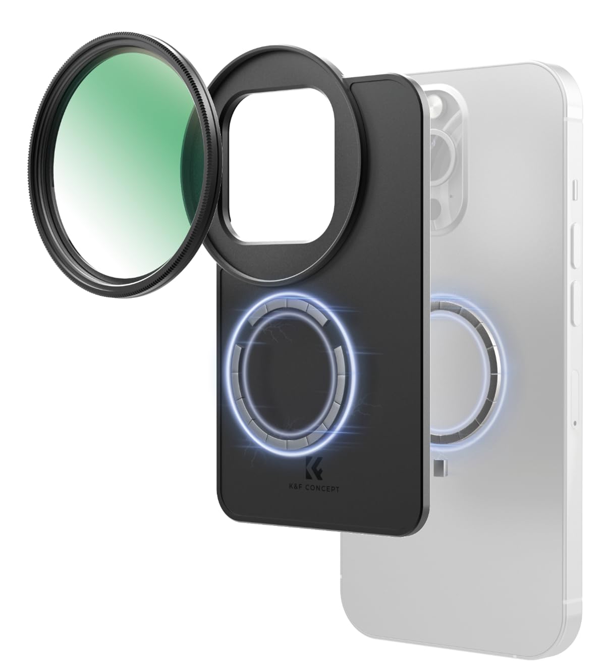 

Концептуальный адаптер для магнитных фильтров объектива смартфона для iPhone K&F 6,1 дюйма