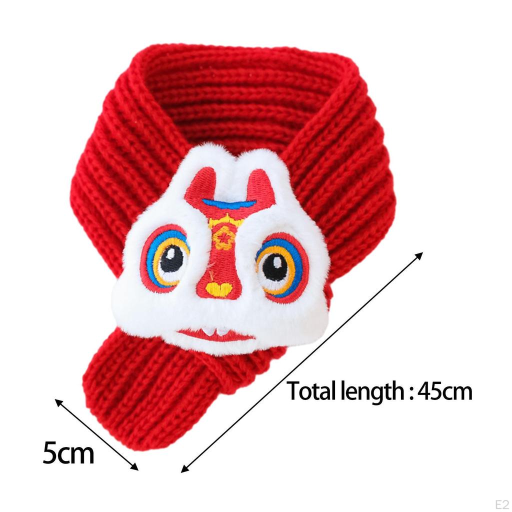 Cat Knitted Scarf Pet Year Accessories Supplies Washable Puppy Neck Warmer