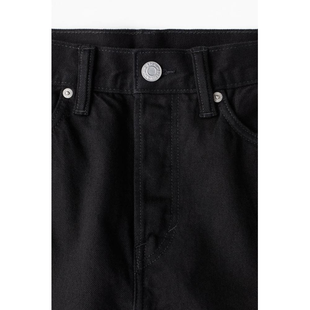 H M Relaxed Fit Jeans Black