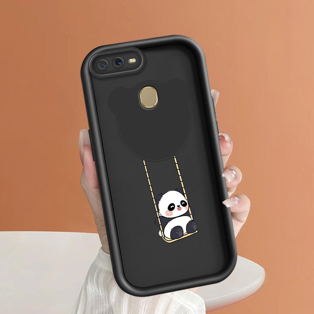 Soft Silicone Square Ladders Cartoon Pattern Full Cover Camera Protection Shockproof Case for OPPO Reno Realme OnePlus