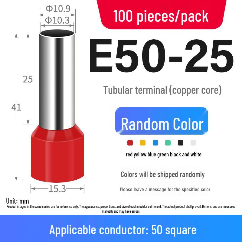 European Pin-Type Pre-Insulated Copper Ferrule Wire Connectors with Crimping Pliers