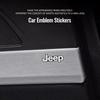 For Jeep Car Audio Speaker Decorate 3D Aluminum Badge Emblem Sticker For Jeep Grand Cherokee Wrangler JK Gladiator Compass Re
