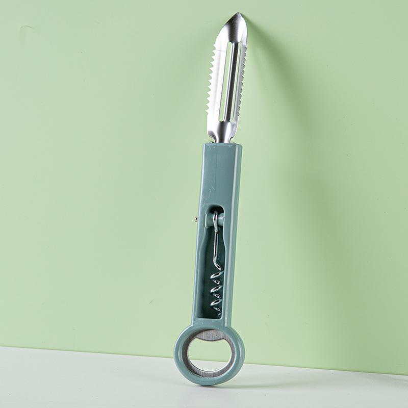 3-in-1 Vegetable Peeler Kitchen Potato Peeler Can Opener Portable Multitool for Home Travel