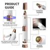 Portable 2-in-1 Electric Women's Shaver & Eyebrow Trimmer with USB Charging