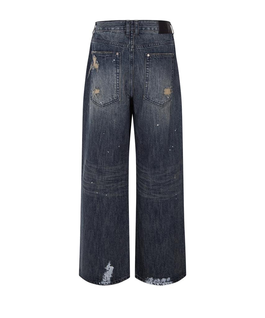 Peullijeunopallou Jay Destroyed Wide Denim (Vintage Blue)