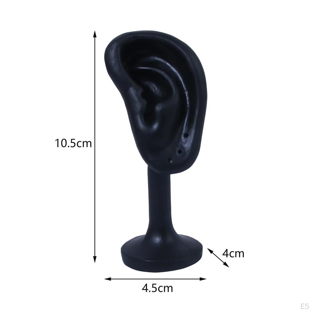 Support de Présentation Boucles d'Oreilles Forme d'Oreille en Résine Hauteur 10,5 cm Organisateur Léger pour Fille Femmes