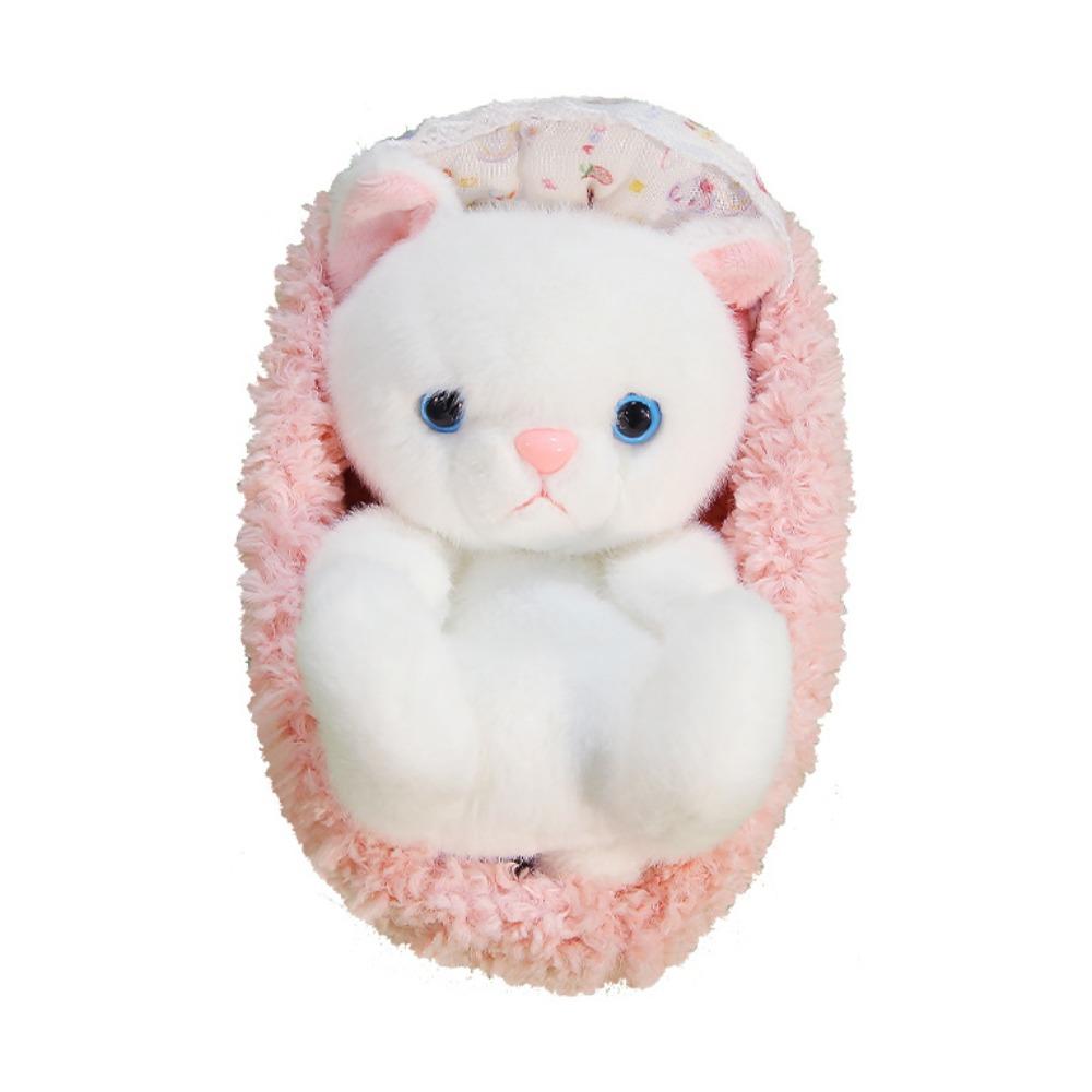 

Stuffed Animals Black Cat Plush Toy Sleeping Basket Cat Table Doll Plush Cat Doll Birthday Gifts style 3
