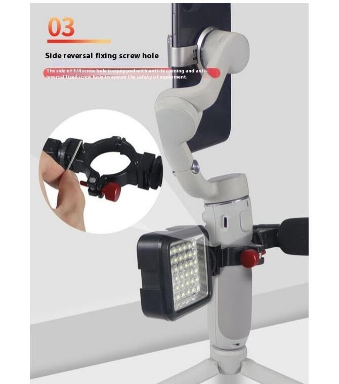 DJI Osmo Mobile Mobile 7 Compatible Extension Bracket Hot Shoe Adapter Shoe Bracket Connectable Fill Light Microphone 6/ Pro/7/OM 5/