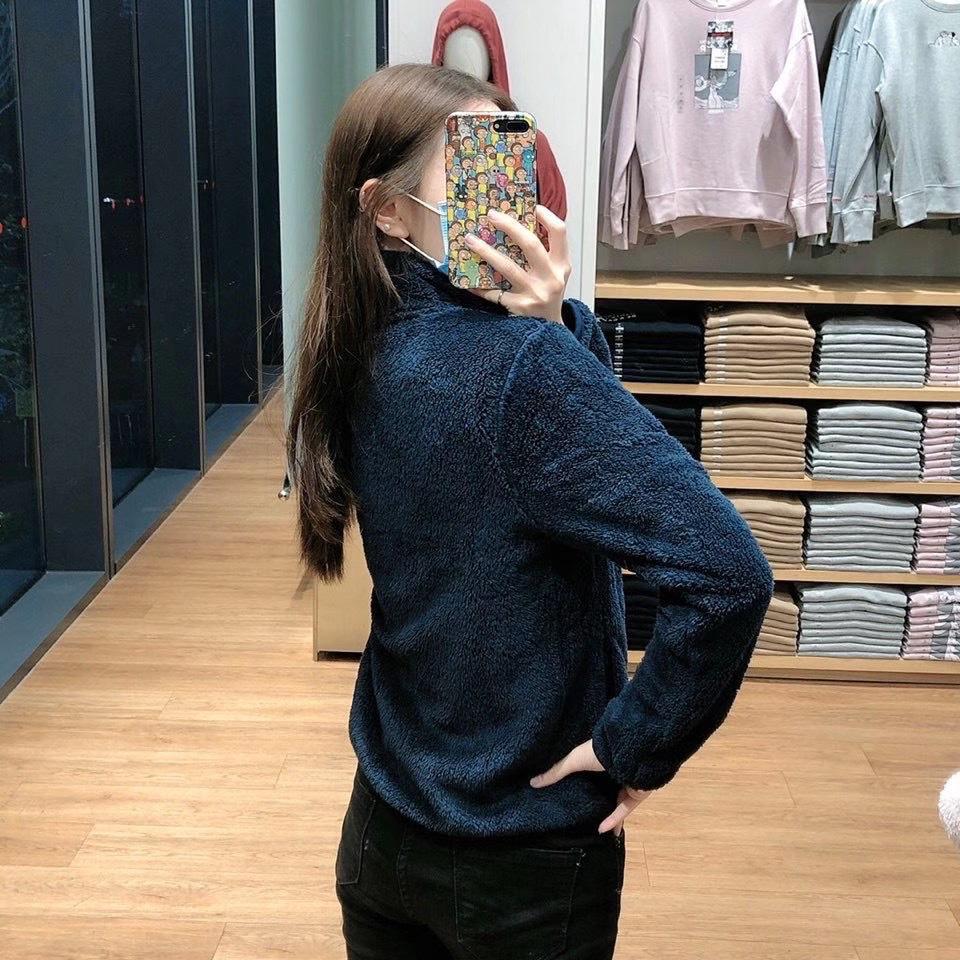 Women's Pink Coral Fleece Jacket: Autumn/Winter Lambswool Stand Collar Hoodie - Plus Thickness Versatile Outerwear
