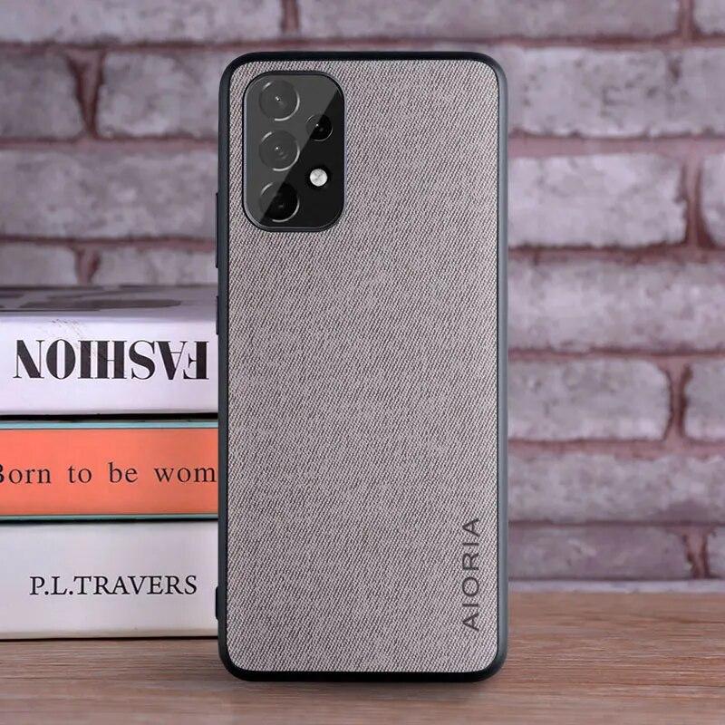 Case for Samsung Galaxy A53 A73 A33 A23 A13 5G Coque Luxury Textile Leather Skin Phone Cover for Samsung Galaxy A53 Case Funda