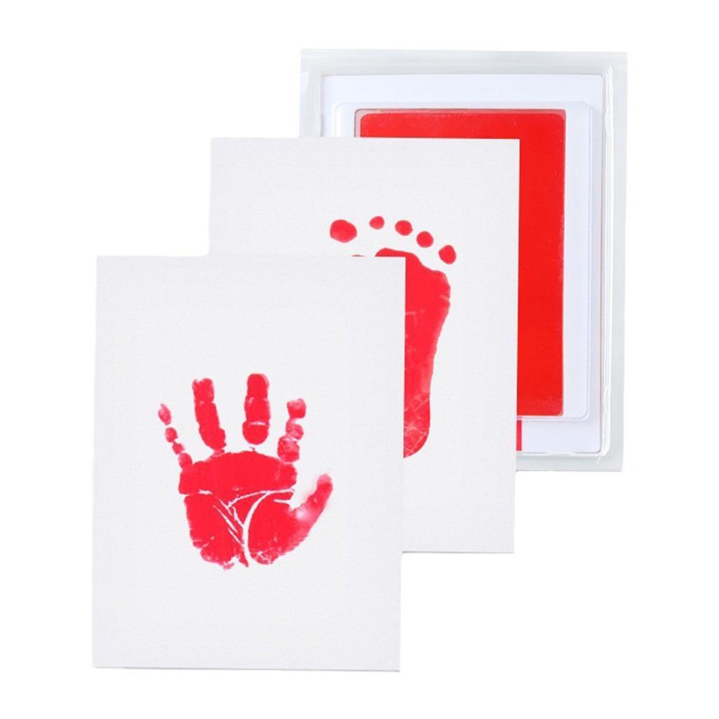 Baby Handprint Footprint Inkpad 5x7Inch Inkless Print Large Ink Pad For Newborn Infant Baby Feet Hand Pet Claws Printing