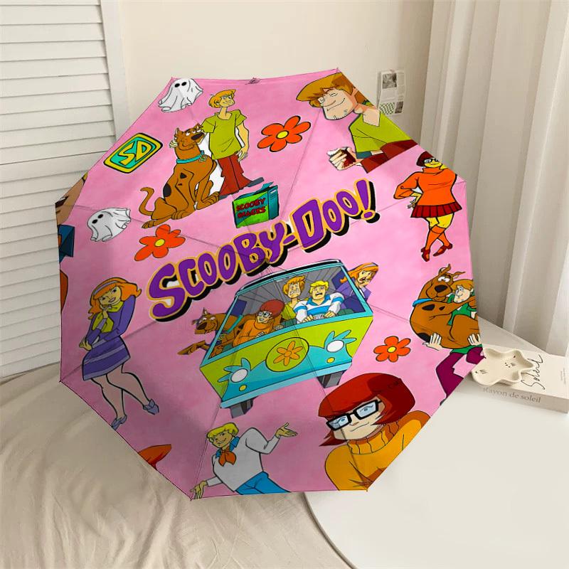 

1PC Warner Scooby-Doo Mystery Automatic Open/Close Umbrella with Windproof, 28-Rib Sturdy Canopy, Durable Ribs1245A
