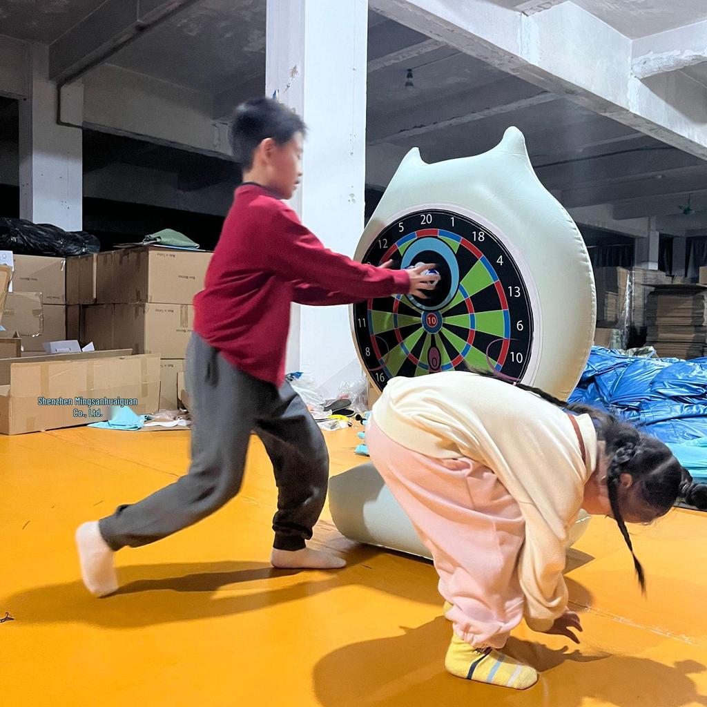 Inflatable PVC Dartboard Water Game Toy for Parent-Child Interaction Frisbee Fun