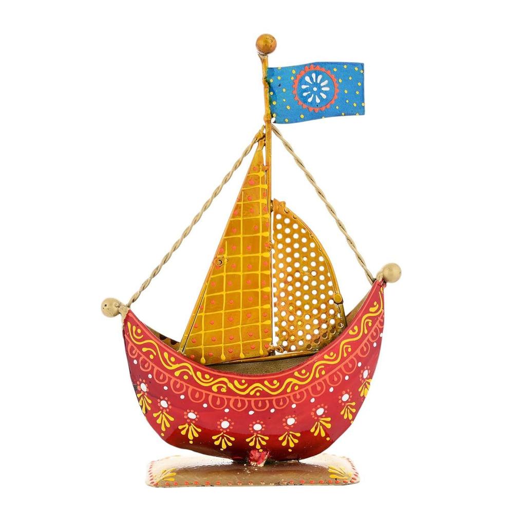 Metal Turkish Ship Boat Naav Showpiece Home Decoration Items for Living Room Figurine for Home Decor Bedroom Room Tabletop Desktop