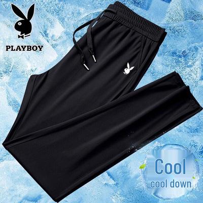 Men's Ice Silk Breathable Straight-Leg Trousers
