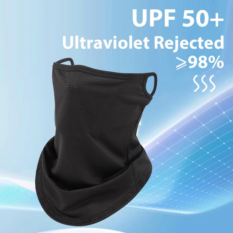 Hanging Ear Type Ice Wire Mesh Face Mask Summer Sunscreen Dustproof Neck Cycling Breathable Scarf Neck Cover for Ski Fishing