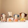 Colorful Abstract Ceramic Vase with Human Face – Creative Art Sculpture for Home Decor