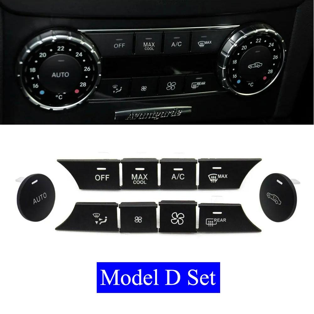 Central Console Air Conditioning Volume Key Heater AC Button Accessories For Mercedes Benz C GLK Class W204 X204 C180 C200 C300
