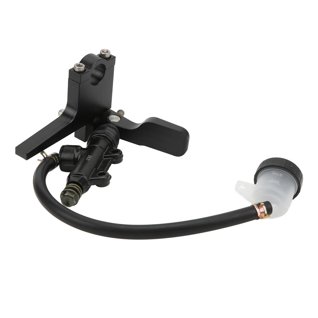 Motorcycle Thumb Brake Master Cylinder Pump Aluminium Alloy Black Universal Modification