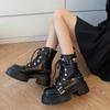 Punk Style Womens Boots Rivet Chain Design Platform Boot Fashion Street Style Gothic Boots for Women Lolita Platform Boots Botas