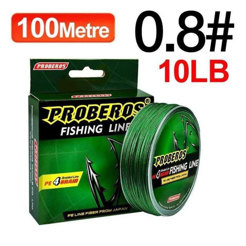 Carp Fishing Line 100M 4 Strands Braided Japan Multifilament Pe Wire Super Strong Durable Smooth Tackle 0.8/10Lb-3.0/35Lb