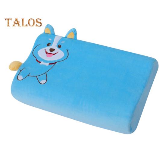 Ergonomic Kids Pillow Wave Wedge Shape Soft And Elastic Memory Foam Cartoon Embroidery Washable Case Supportive Better Sleep Quality Pillow