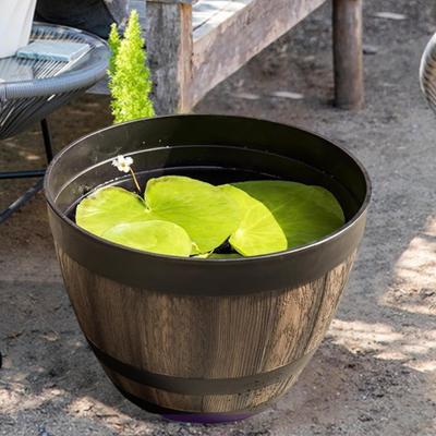 Jardineiras de Barril para Uso Interno e Externo com Drenagem