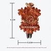 Cuckoo Clock 3D Resin Fridge Magnet: Creative Tourist Souvenir Decoration