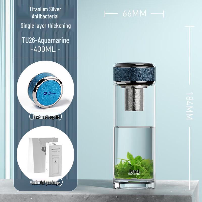 

WANXIANG Car & Office High Borosilicate Glass Water Cup