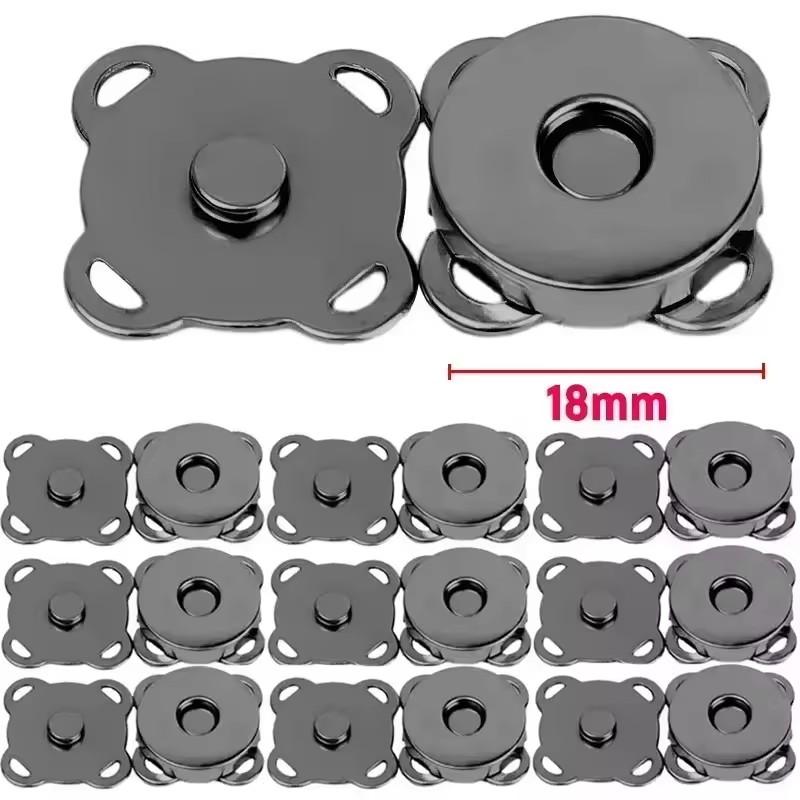 20set Bag Magnetic Snaps Buttons 14/18mm Plum Magnet Closure Buckle Purse Clothes Handbag Wallet DIY Accessories Jewelry Finding