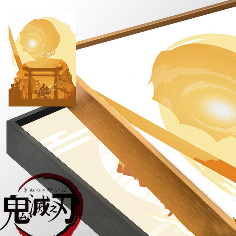 Anime Demon Slayer Poster Wall Art Canvas Painting Tanjirou Inosuke Zenitsu Print Picture Home Bedroom Living Room Decor Cuadros