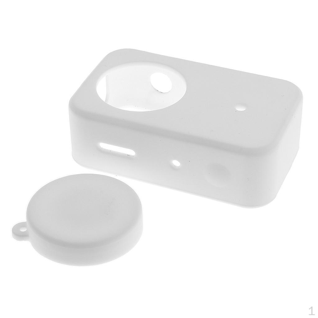Silicone Case Housing Shockproof & Camera Lens Cap Cover for Mini 4K