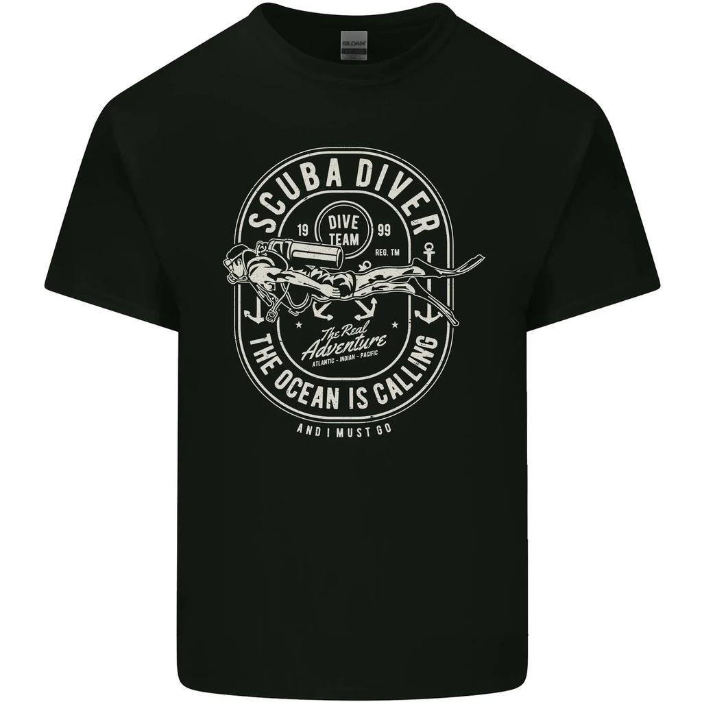 Scuba Diver the Ocean Is Calling Diving Kids T-Shirt Childrens