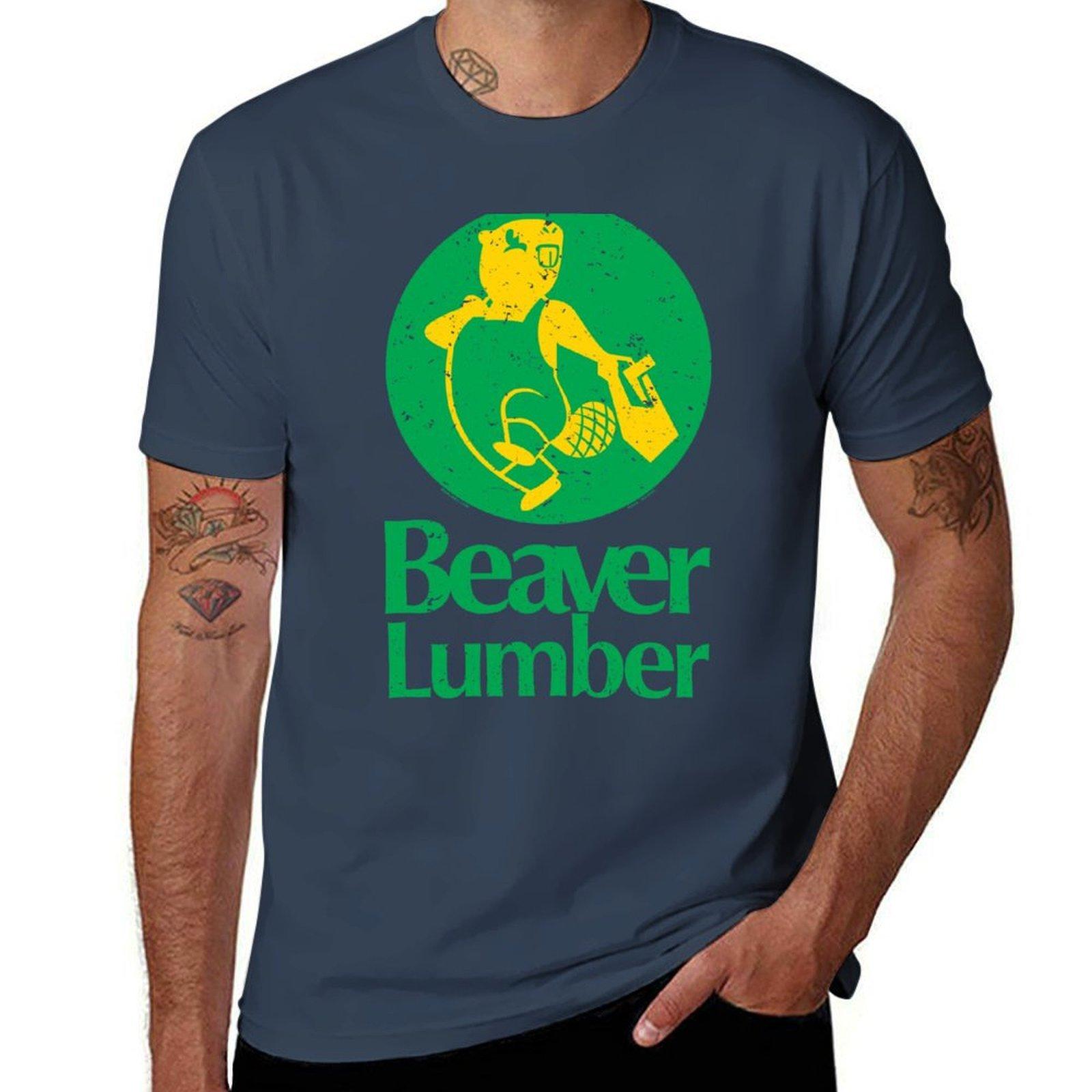

Beaver Lumber (worn) [Roufxis - RB] T-Shirt man t shirt heavy cotton t shirt custom print T-Shirt S