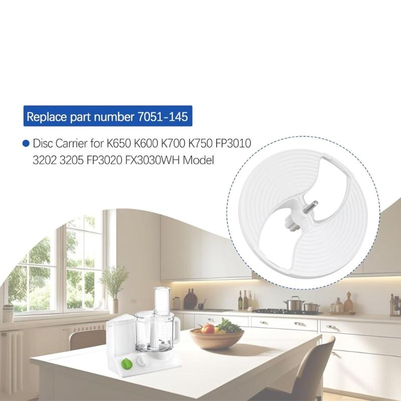 7051-145 Scheibenhalter für Küchenmaschine für K600 K650 K700 K750 FP3010 FP3020 FX3030WH Küchenmaschine Scheibenhalter Einsatz
