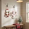 Wooden Christmas Hanging Ornaments 2D Flat Design Snowman Door Decoration  Christmas Party