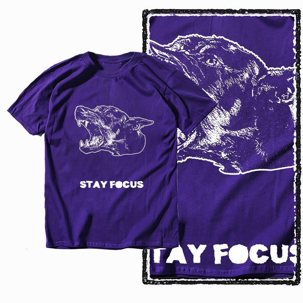 G59 Purple Cotton Men's Streetwear Dog GraphicT-shirt |  Big Size Cool Vintage O-neck Men's Tee Tshirt