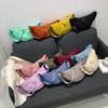 Korean Style Pleated Dumpling Bag: Lightweight Solid Color Shoulder & Crossbody Bag