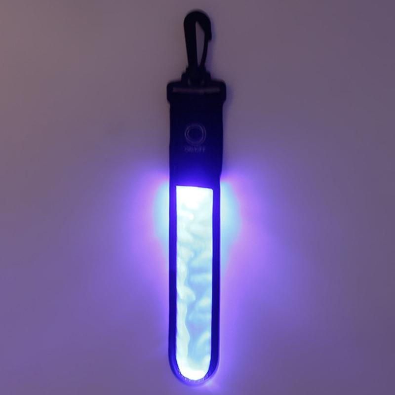 Vodotěsný PVC LED Svítící Bezpečnostní Přívěsek na Popruh Batohu pro Noční Běhání Cyklistiku Dekorace Obojku pro Domácí Mazlíčky