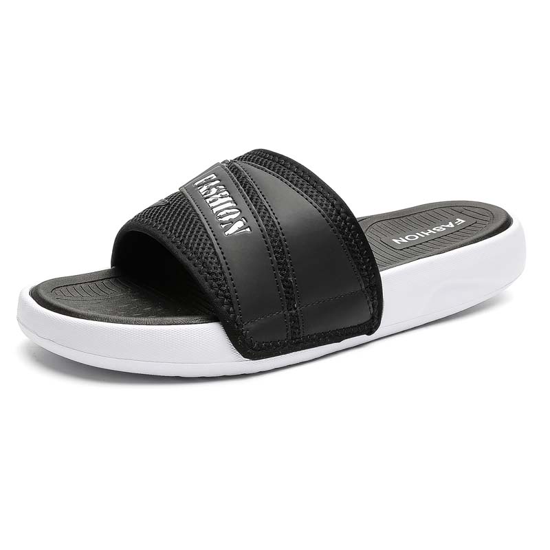 Summer Men s Beach Slippers Breathable Mesh Non-Slip Casual Slippers For Indoor Outdoor Men Water Shoes Sandals 39