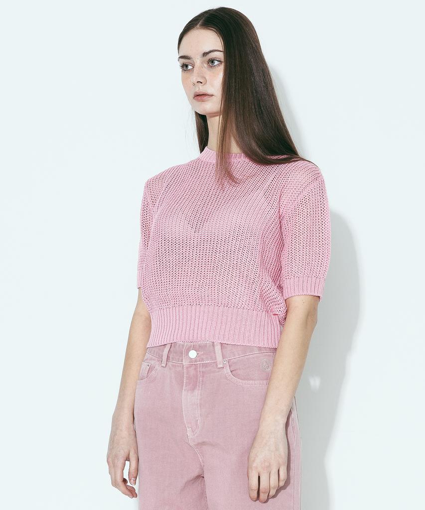 AGENT PEEK Agp Knit Round T-Shirt (W) Pink