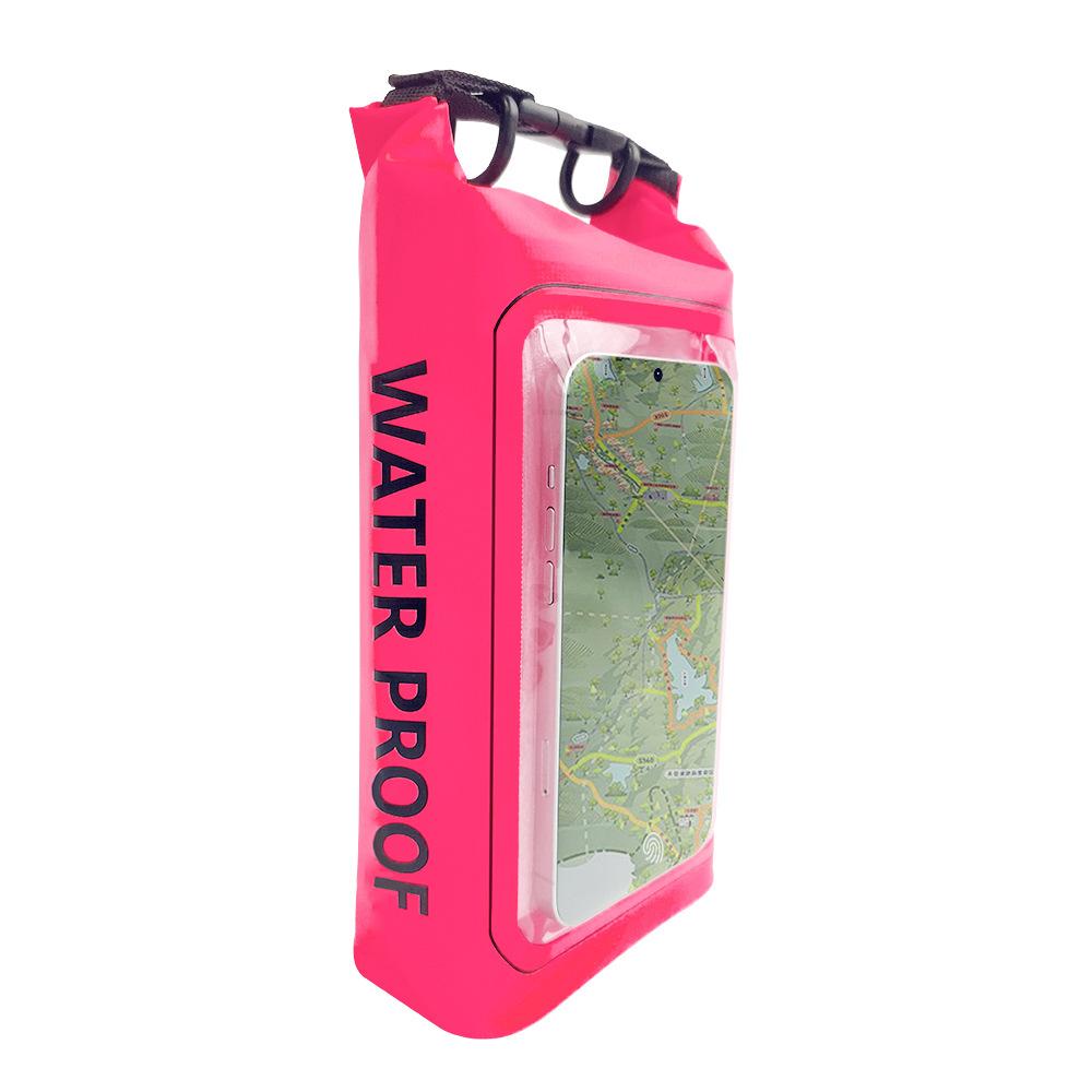 Waterproof Waist Bag Outdoor Waterproof Bag Swimming Rafting PVC Waterproof Bag Waist Bag 2L розы красного