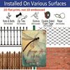 2D Flat, 1pc Vintage "Accept, Let Go, Have Faith" Dragonfly Aluminium Sign - 8"x12" Rustic Spiritual & Nature Decor, Inspirational Wall Art, Perfect
