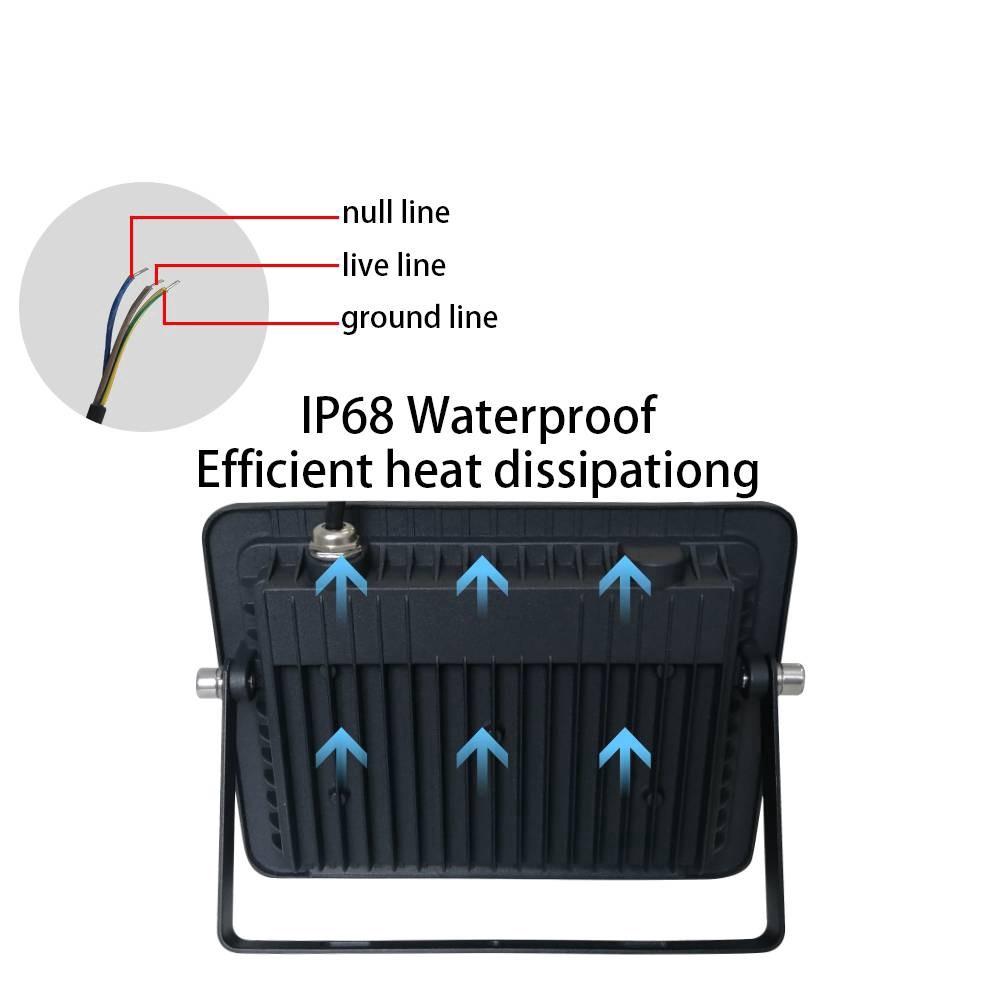 110V/220V 10W 20W 30W 50W 100W Ultra-thin LED Flood Light Floodlight Spotlight IP68 Waterproof Outdoor Garden Lamp