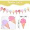 2 Pcs Ice Cream Banner, Ice Cream Birthday Party Decorations, 1st Birthday Banner, Garland Summer Baby Shower Wedding Party Backdrop Decoration