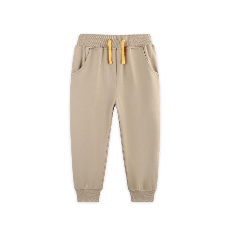 Autumn Kids' Cuffed Sweatpants - Euro-American Style for Small and Medium Children